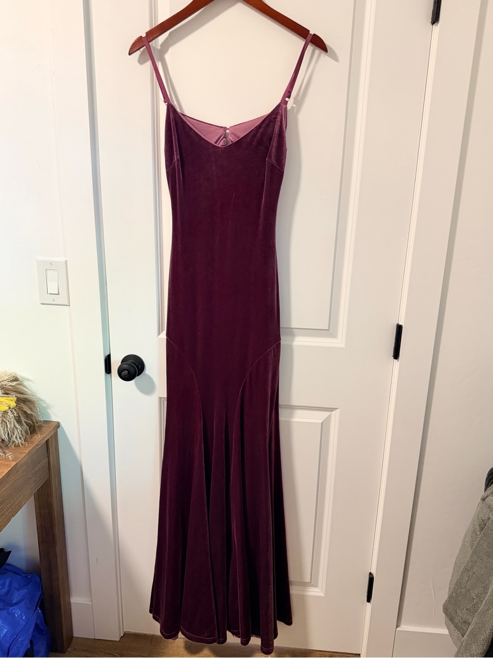 Lulu's Plum Velvet Dress